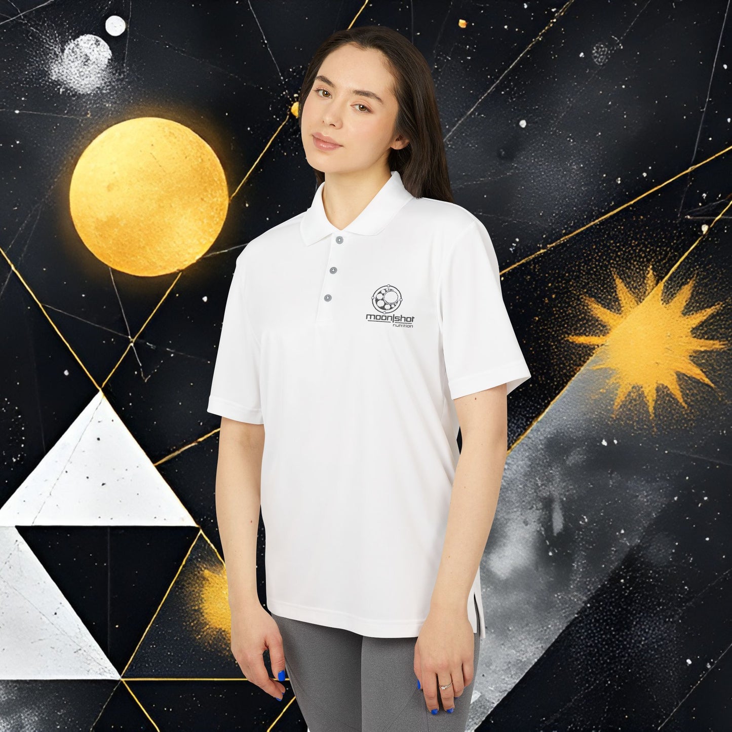 Moon|Shot Nutrition - Adidas Unisex Performance Polo