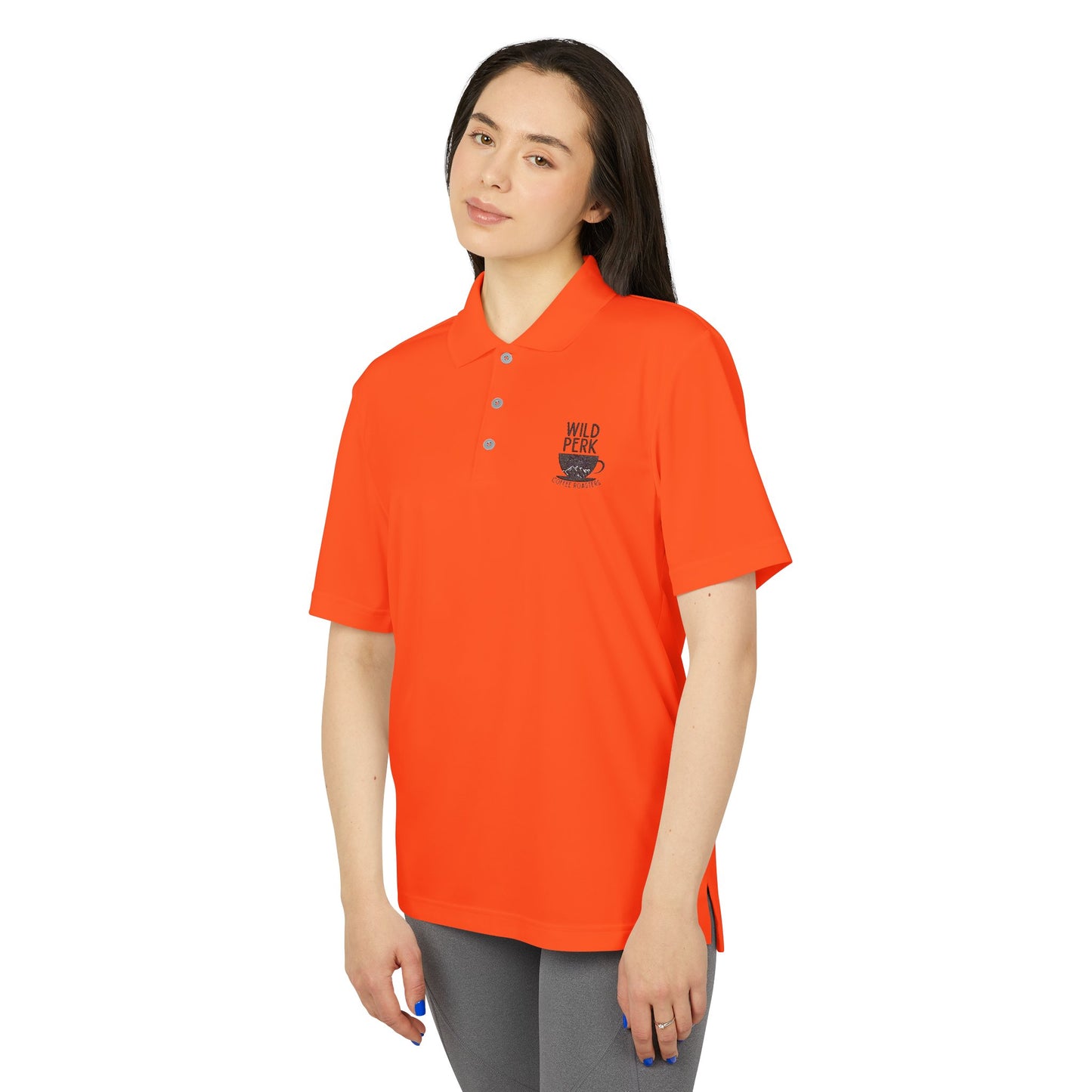 Wild Perk - Adidas Unisex Performance Polo (Black Embroidery)