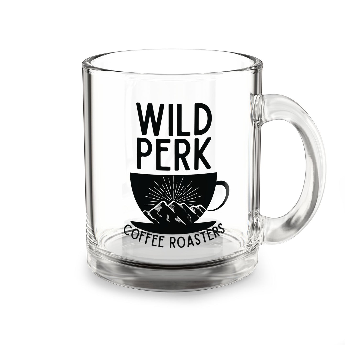 Wild Perk Glass Mug, 10oz