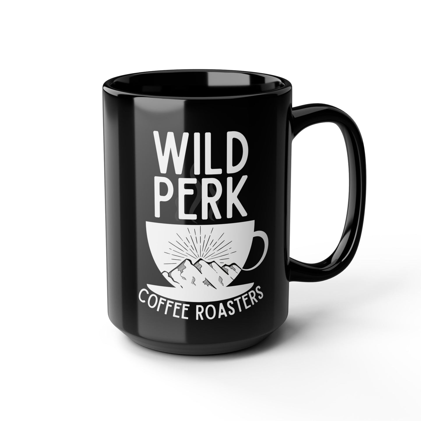 Wild Perk - Black Mug, 15oz