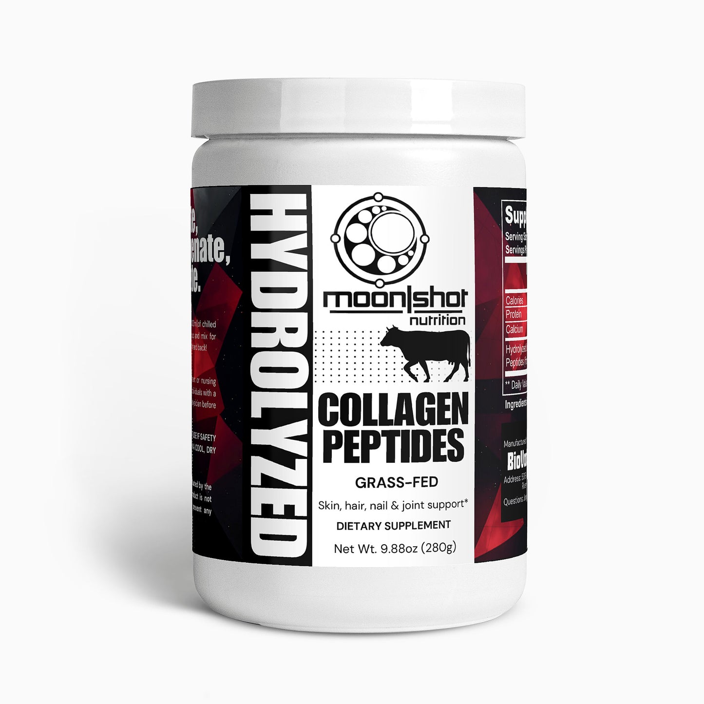 Moon|Shot Nutrition Grass-Fed Hydrolyzed Collagen Peptides