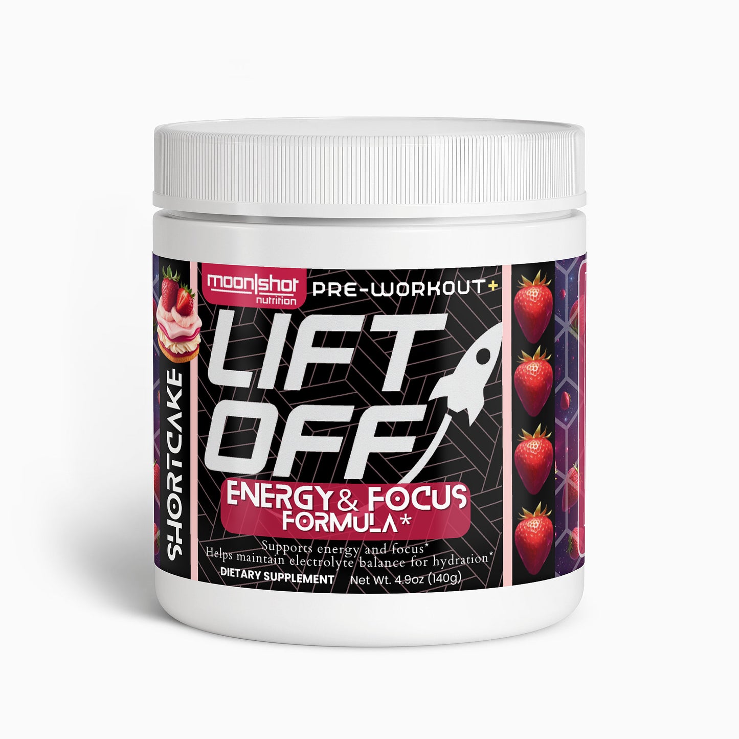 Moon|Shot Nutrition - Lift Off | Pre-Workout+ (Strawberry Shortcake)