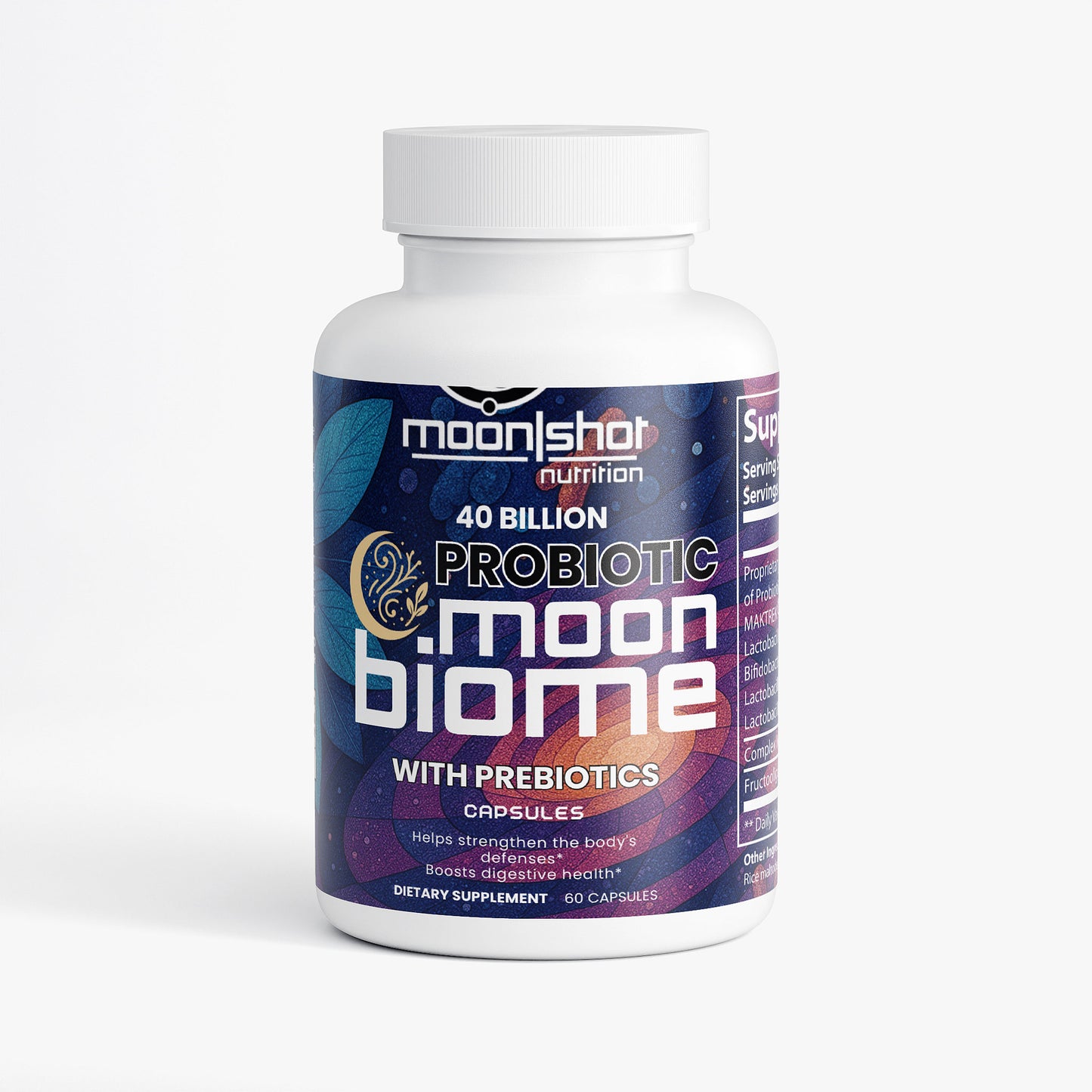Moon|Shot Nutrition - MoonBiome Probiotic 40 Billion with Prebiotics