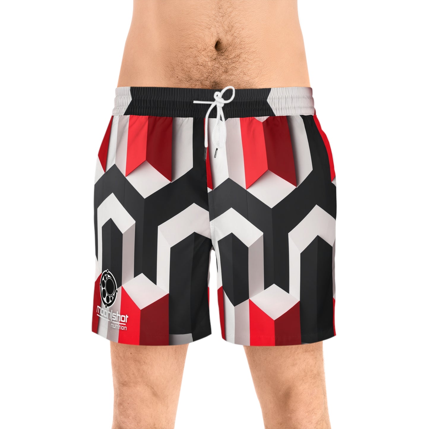 Moon|Shot Nutrition - Men's Mid-Length Swim Shorts (AOP)