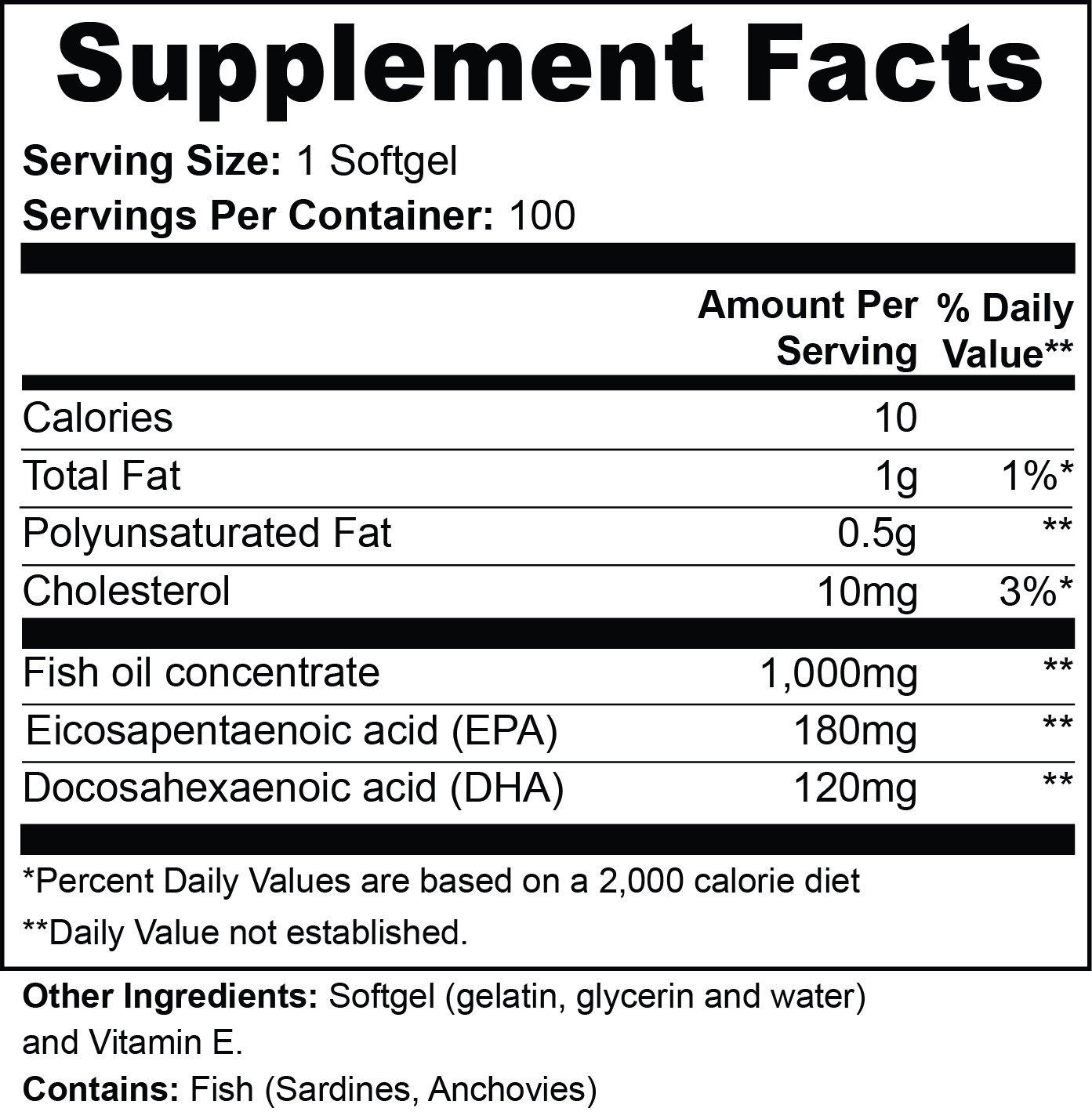 Moon|Shot Nutrition - Omega-3 EPA 180mg + DHA 120mg