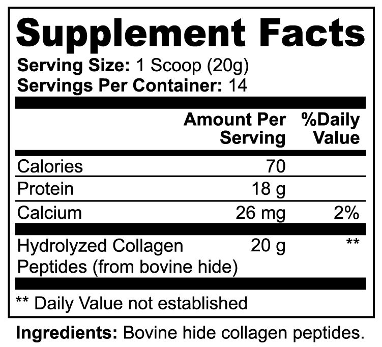 Moon|Shot Nutrition Grass-Fed Hydrolyzed Collagen Peptides