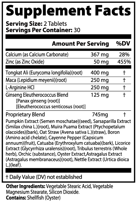 Moon|Shot Nutrition AstroMale - Men's Vitality Tablets