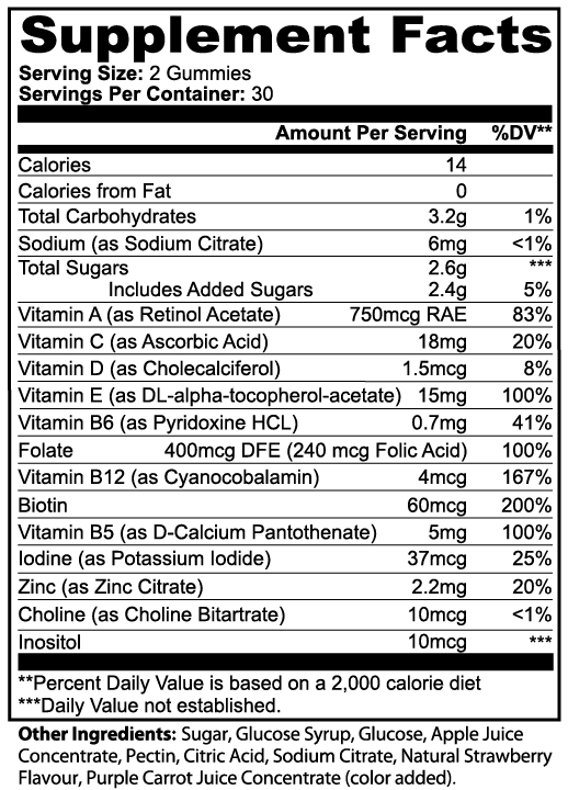 Moon|Shot Nutrition - Multivitamin Gummies (Adult)