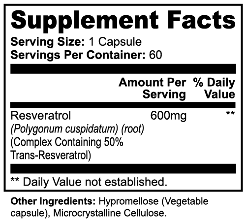 Moon|Shot Nutrition - Resveratrol 50% 600mg