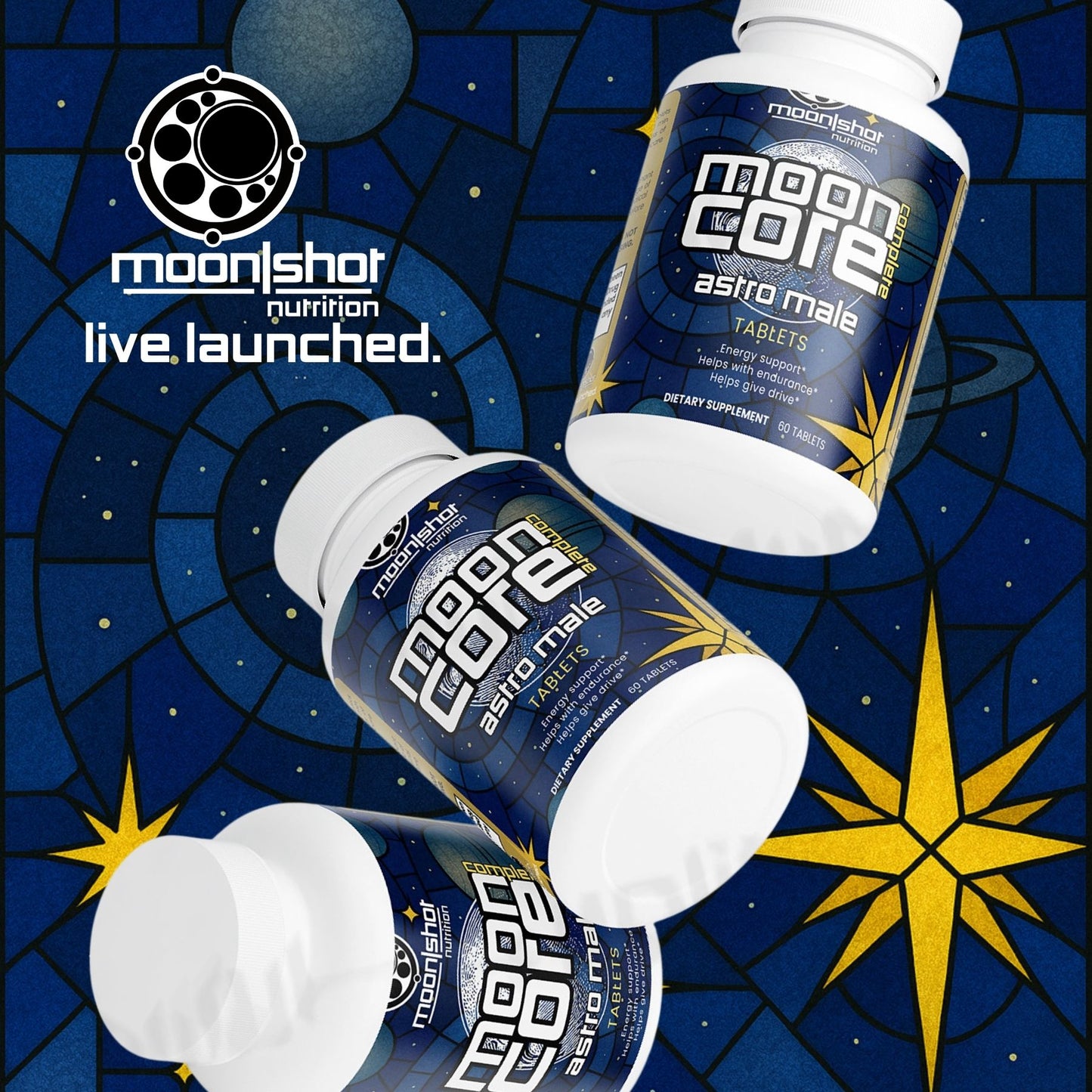 Moon|Shot Nutrition AstroMale - Men's Vitality Tablets
