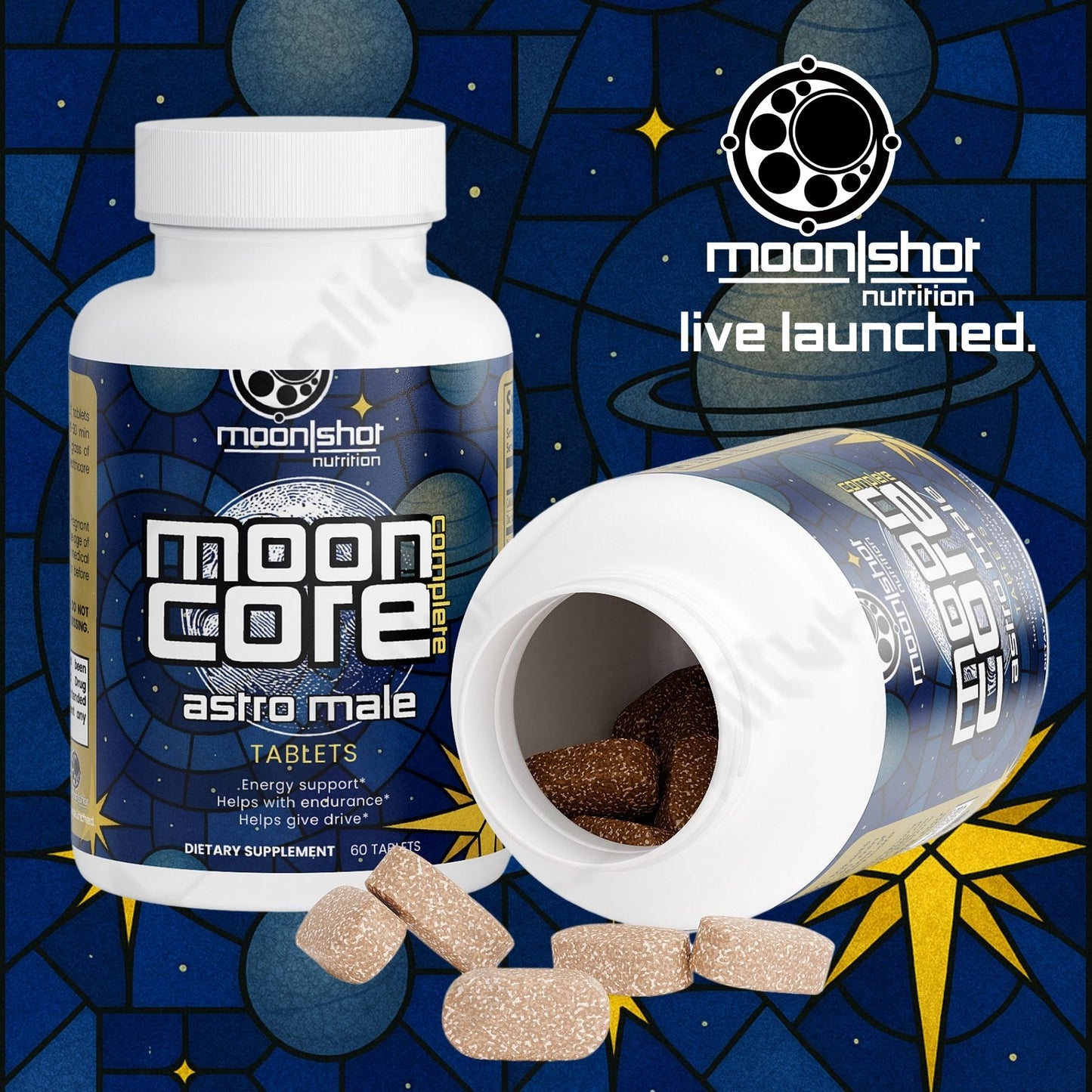 Moon|Shot Nutrition AstroMale - Men's Vitality Tablets