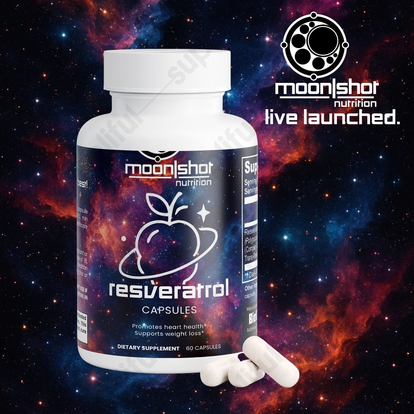Moon|Shot Nutrition - Resveratrol 50% 600mg