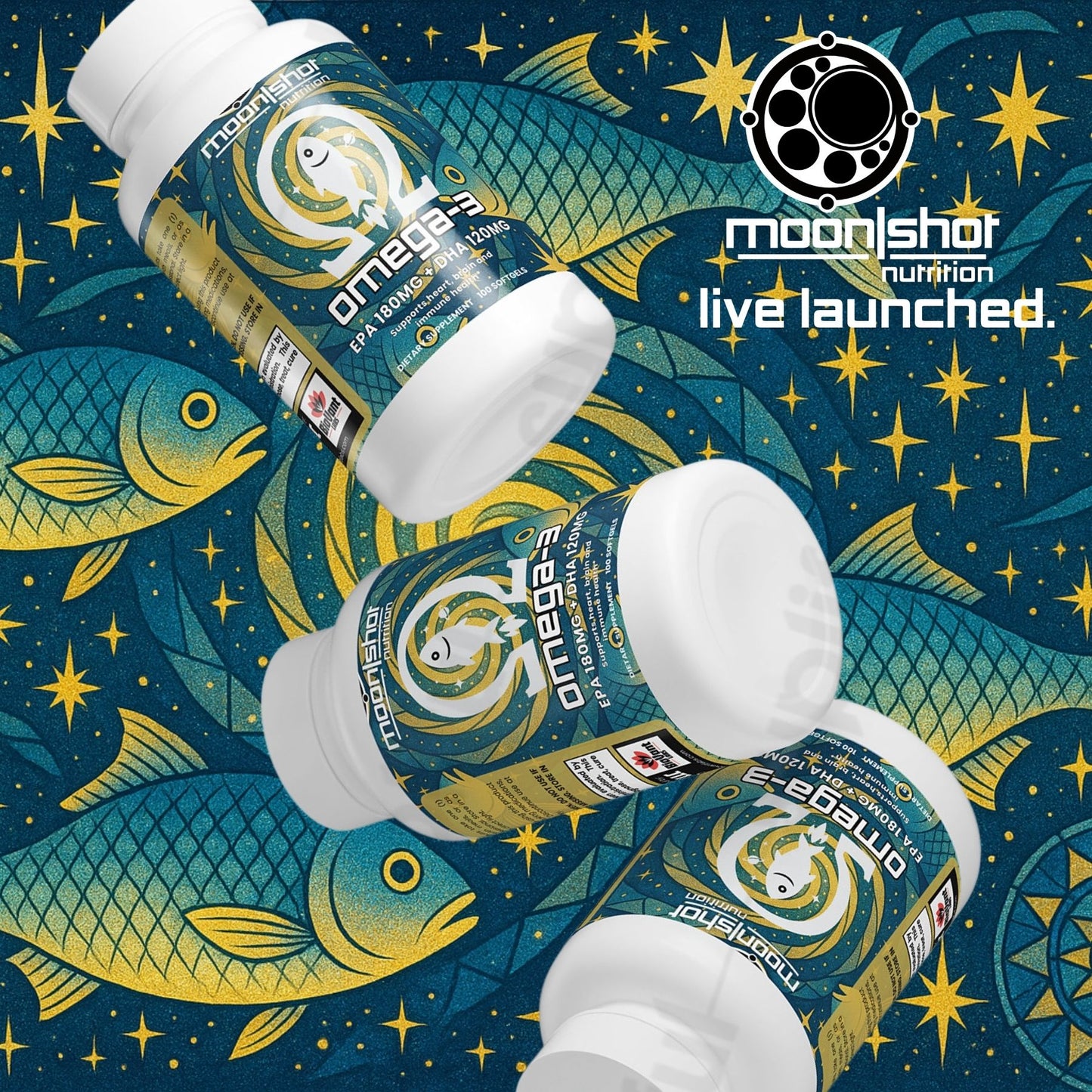 Moon|Shot Nutrition - Omega-3 EPA 180mg + DHA 120mg