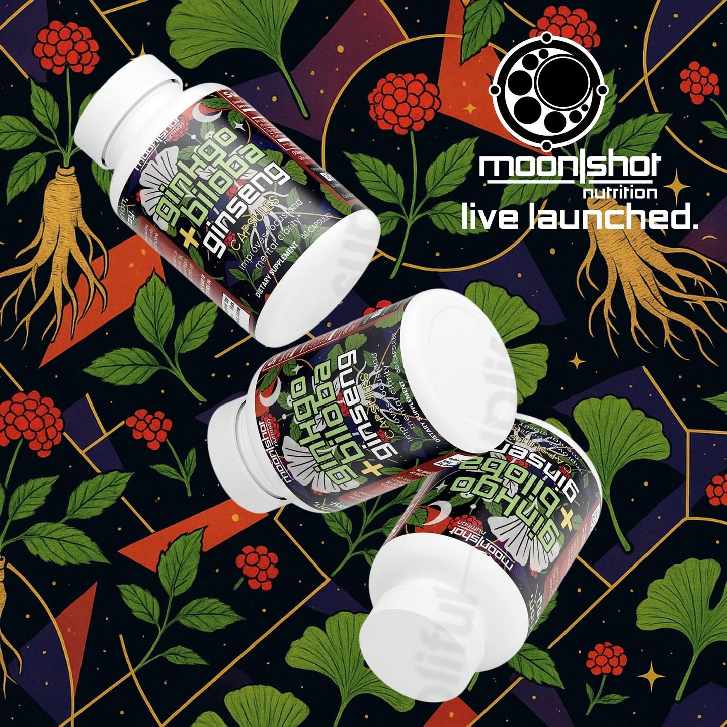 Moon|Shot Nutrition - Ginkgo Biloba + Ginseng