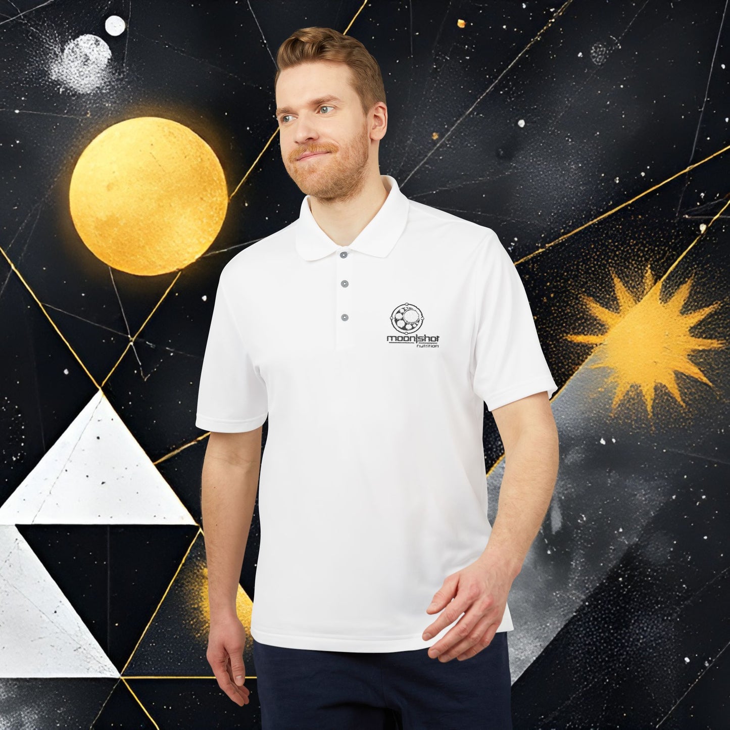 Moon|Shot Nutrition - Adidas Unisex Performance Polo