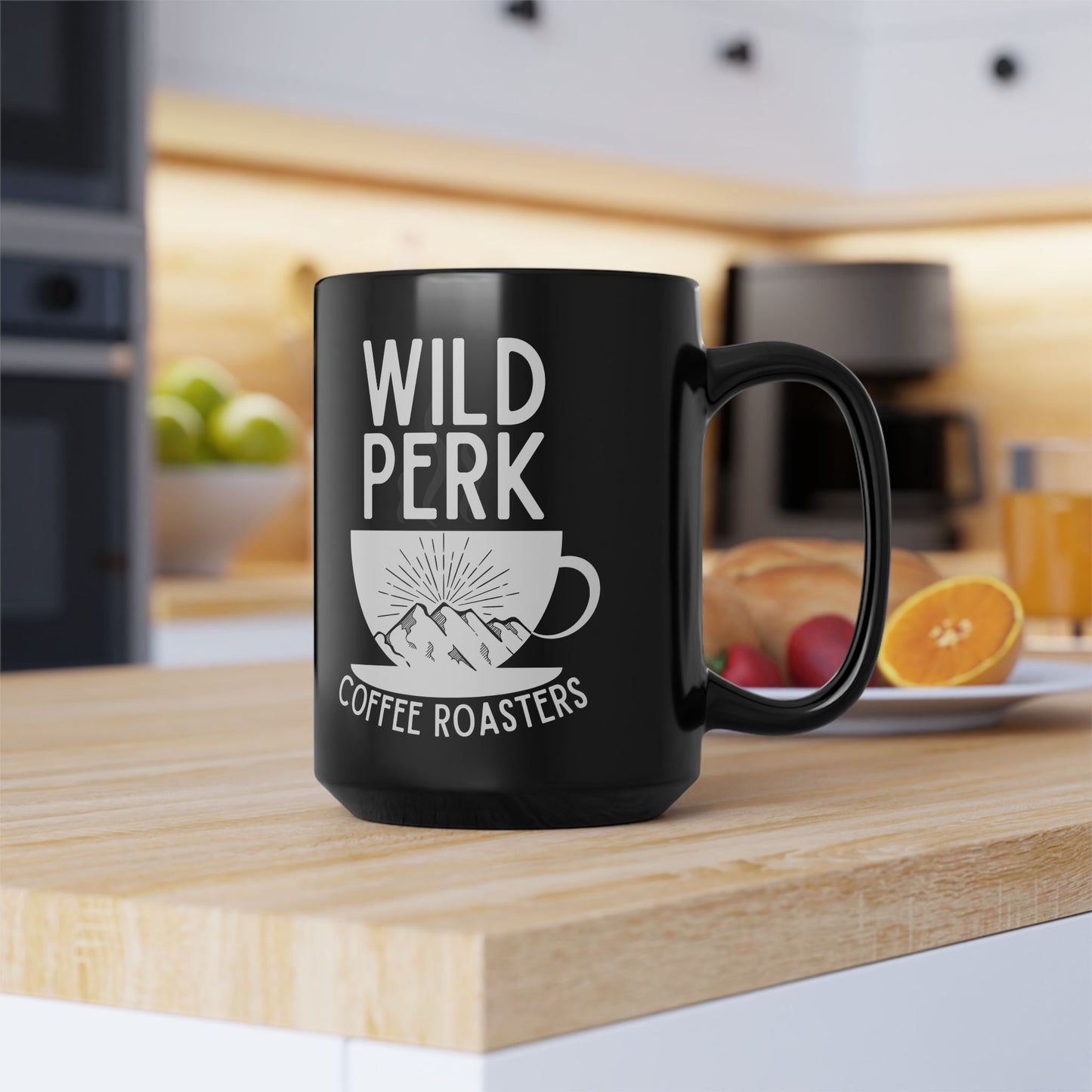 Wild Perk - Black Mug, 15oz