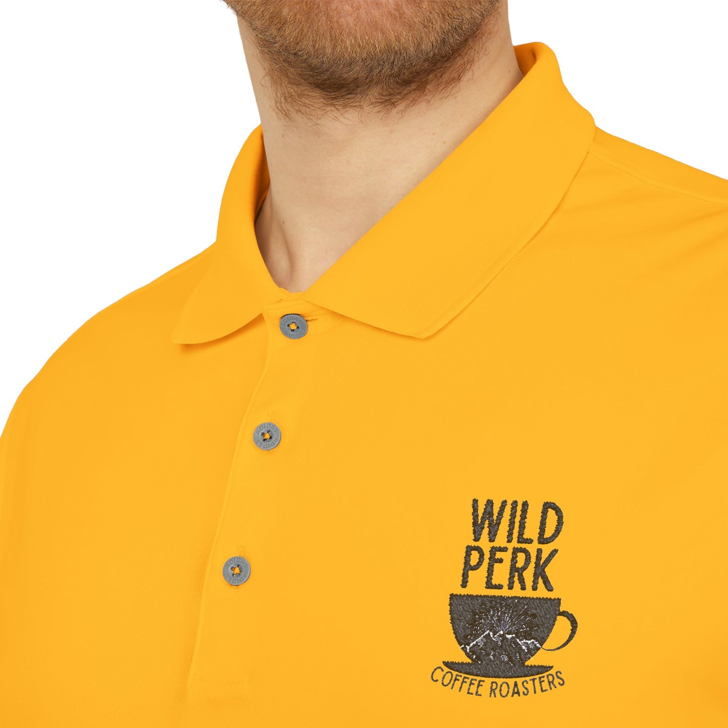 Wild Perk - Adidas Unisex Performance Polo (Black Embroidery)
