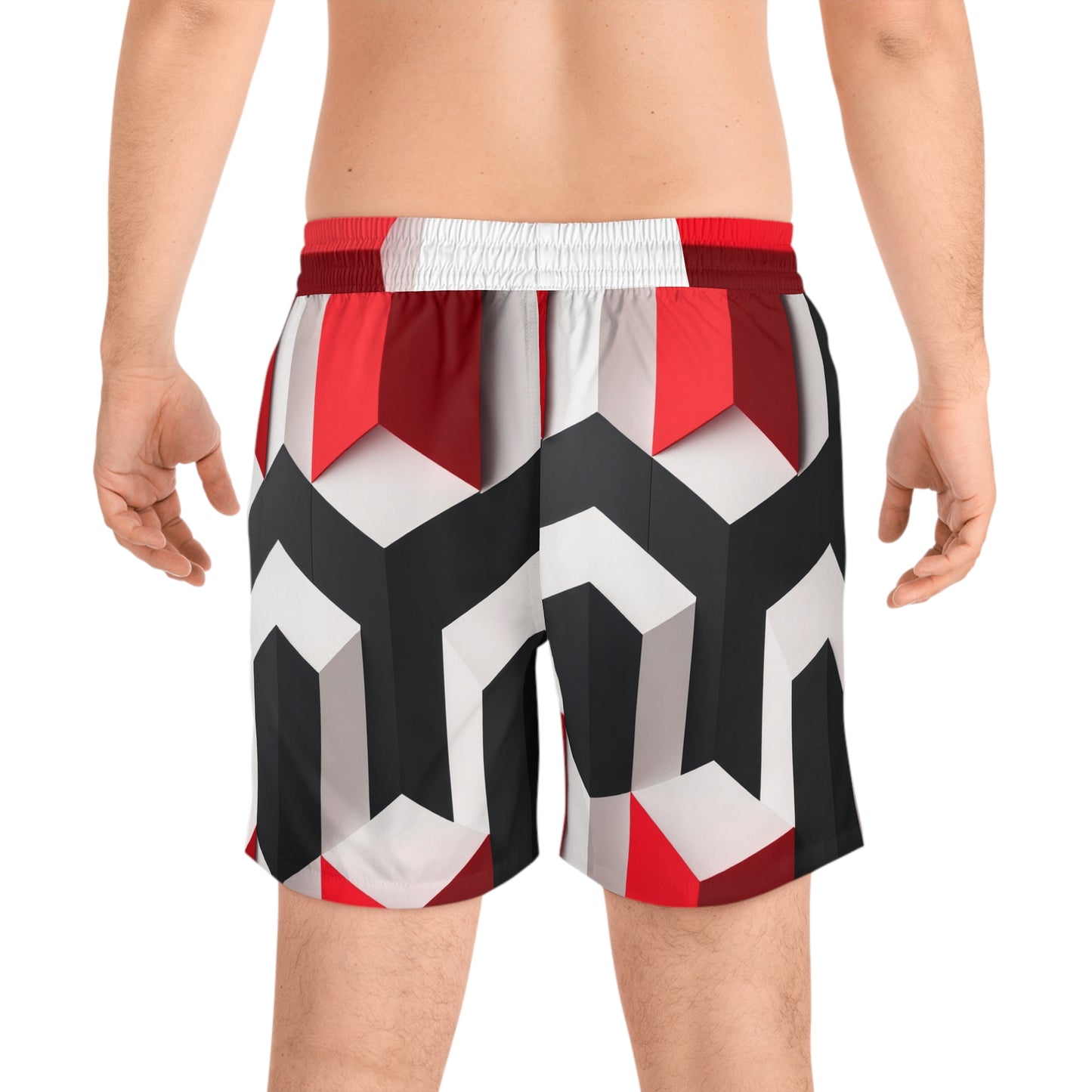 Moon|Shot Nutrition - Men's Mid-Length Swim Shorts (AOP)