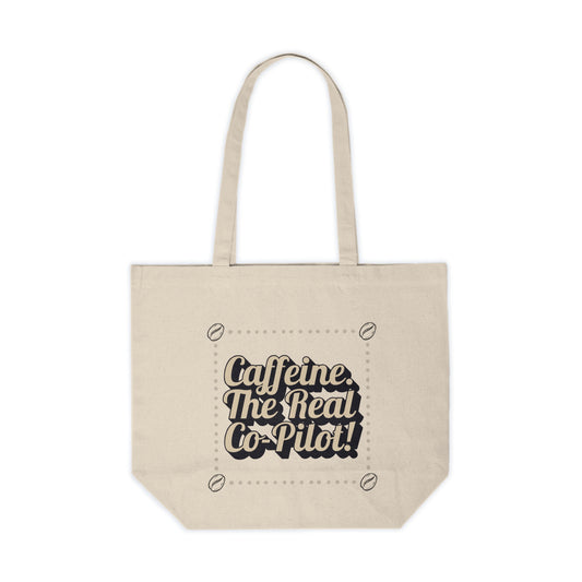 Wild Perk - Canvas Shopping Tote - The Real Co-Pilot