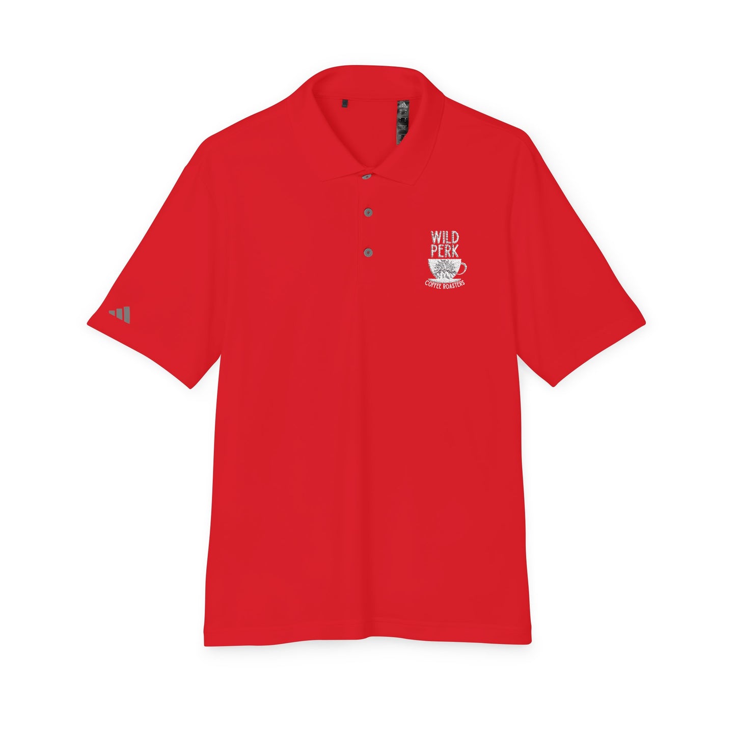 Wild Perk - Adidas Unisex Performance Polo (White Embroidery)