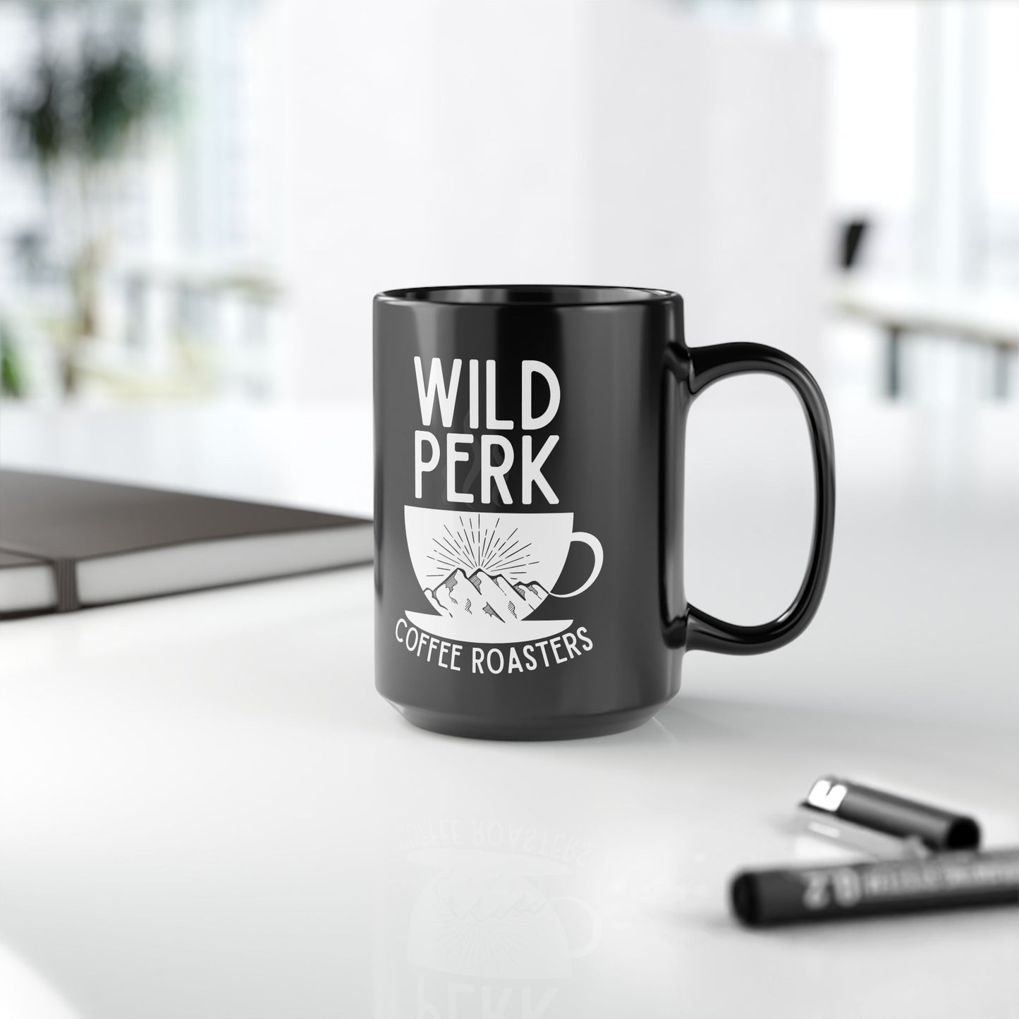 Wild Perk - Black Mug, 15oz