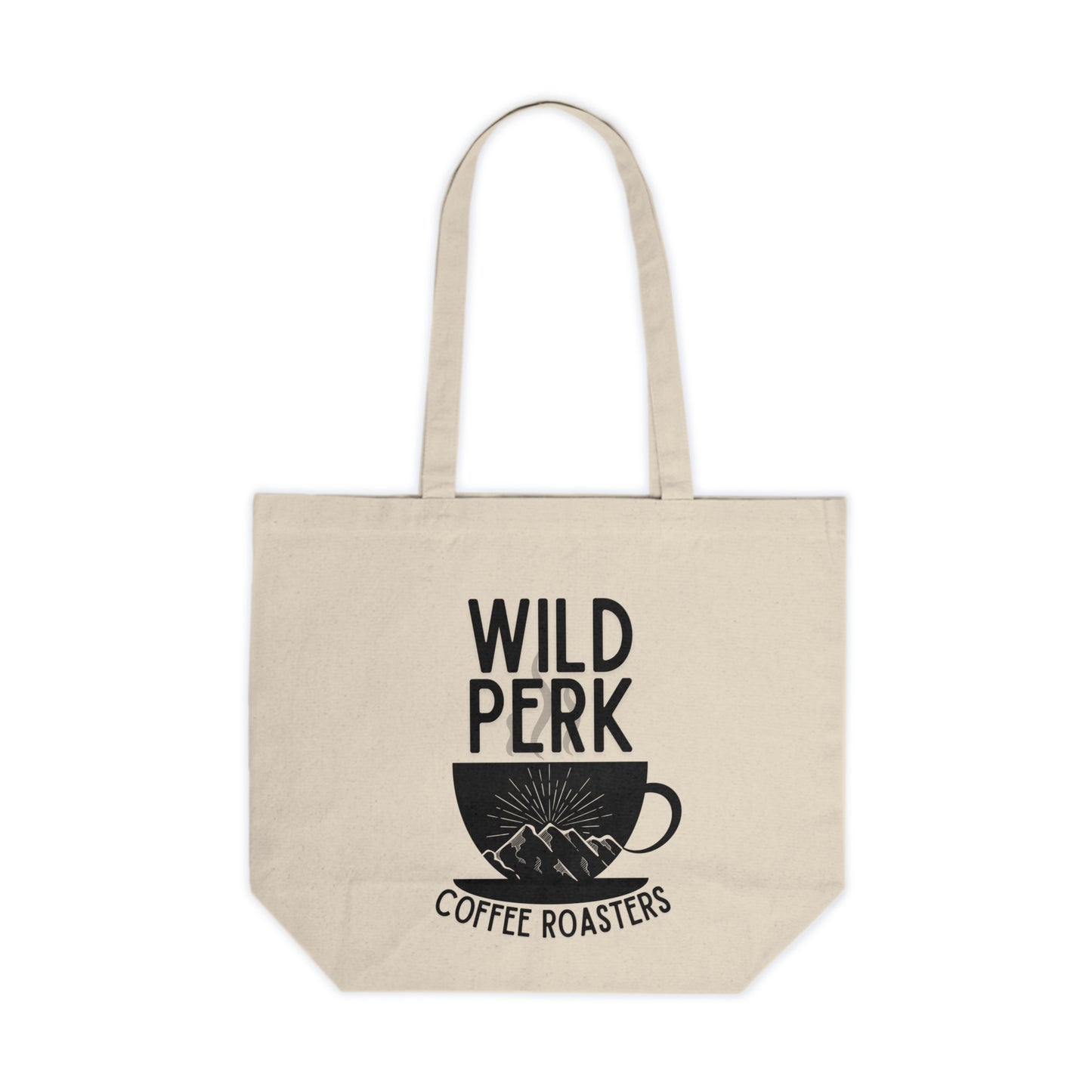 Wild Perk - Canvas Shopping Tote - Coffee In... Worries out!