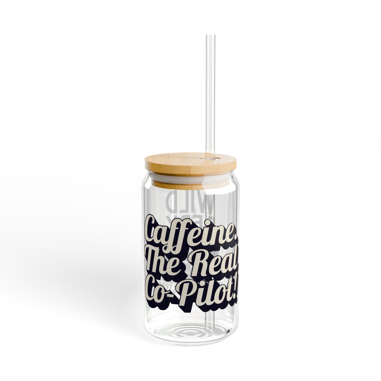 Wild Perk - Sipper Glass, 16oz - The Real Co-Pilot