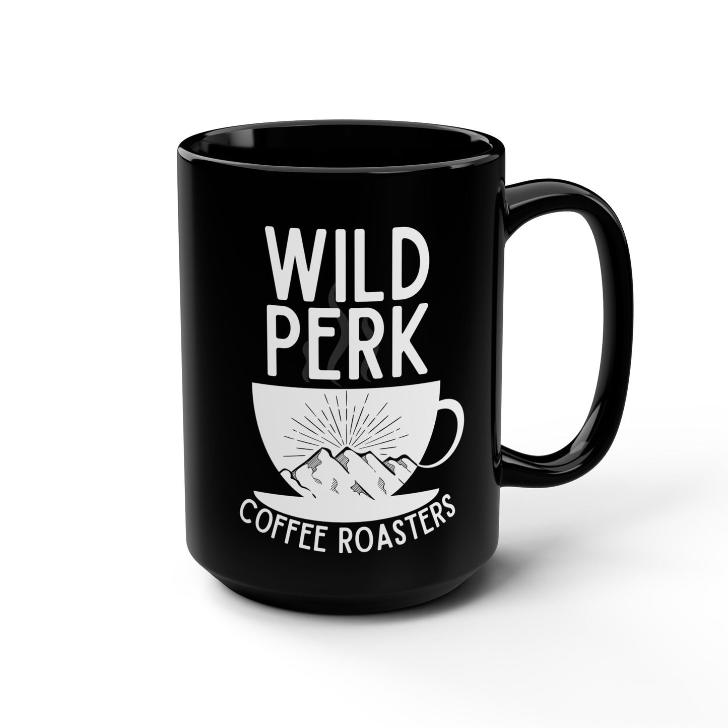 Wild Perk - Black Mug, 15oz