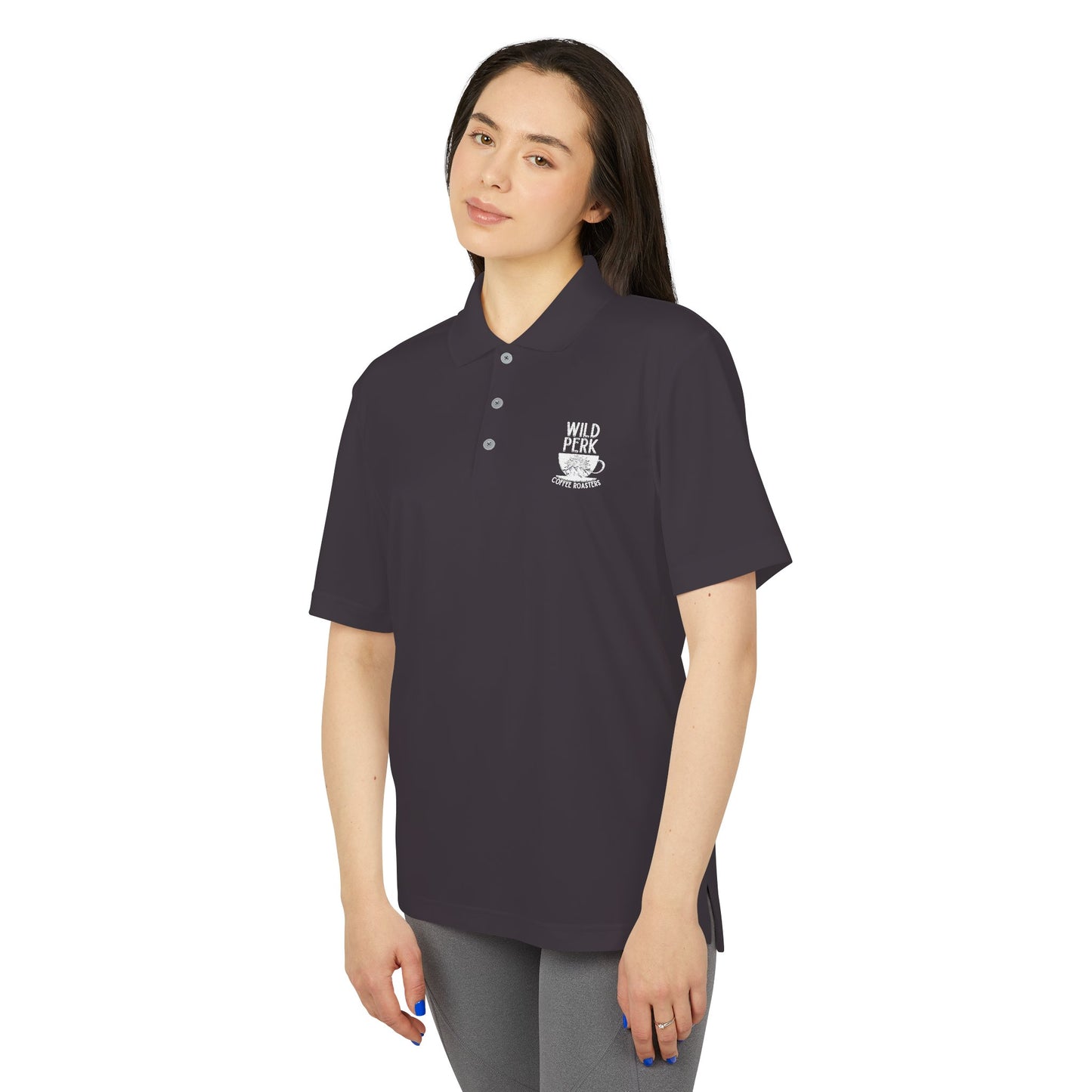 Wild Perk - Adidas Unisex Performance Polo (White Embroidery)