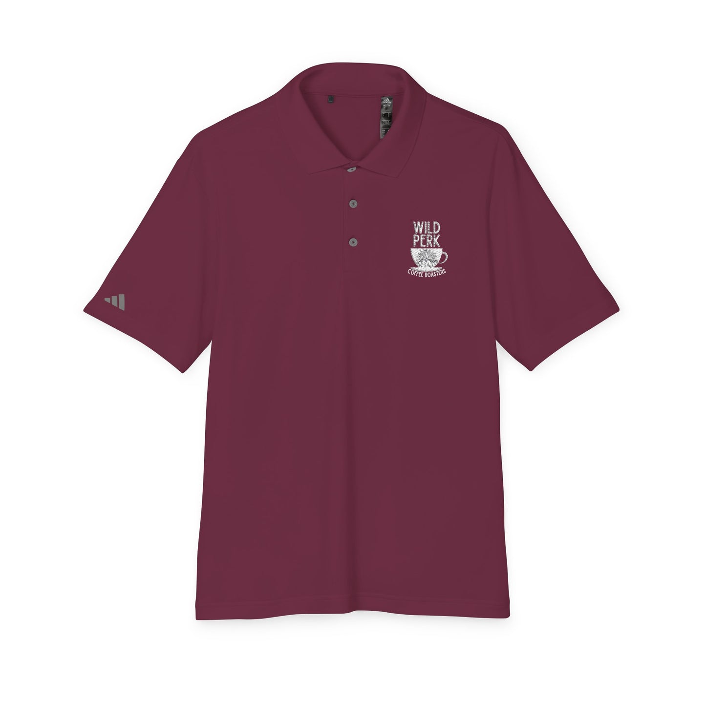 Wild Perk - Adidas Unisex Performance Polo (White Embroidery)