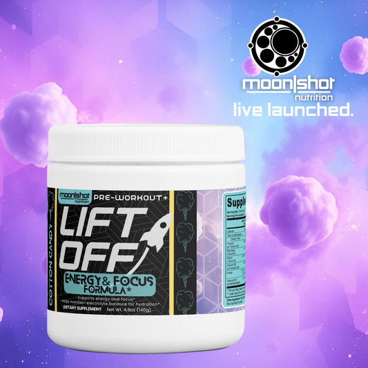 Moon|Shot Nutrition Lift Off | Pre-Workout+ (Cotton Candy)