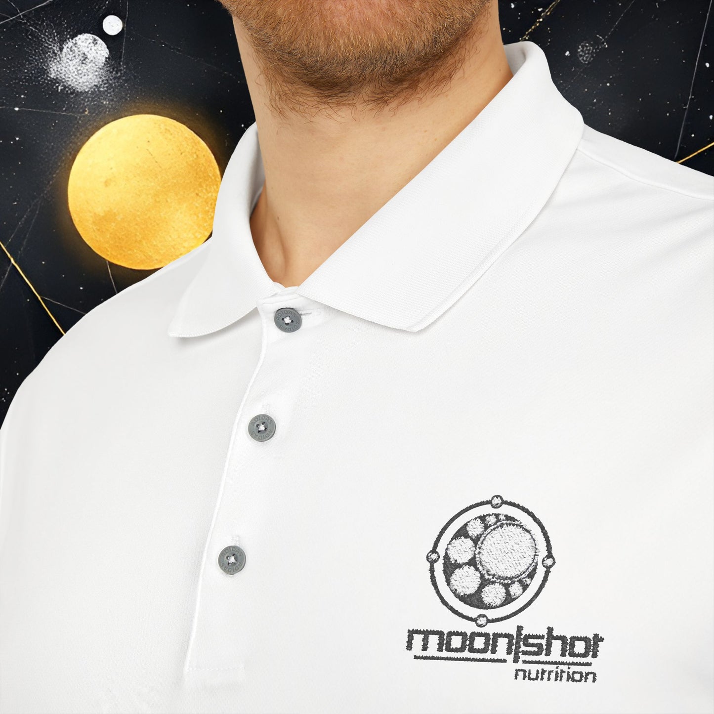 Moon|Shot Nutrition - Adidas Unisex Performance Polo