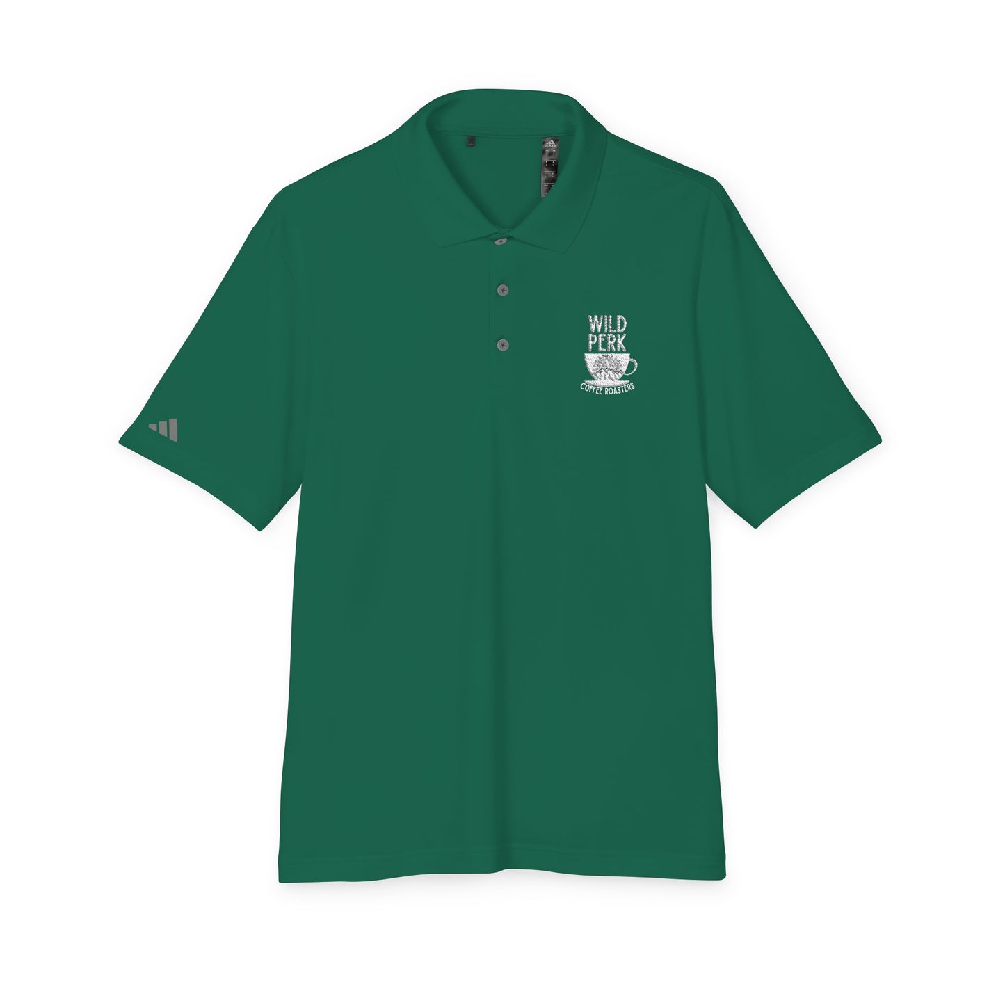 Wild Perk - Adidas Unisex Performance Polo (White Embroidery)