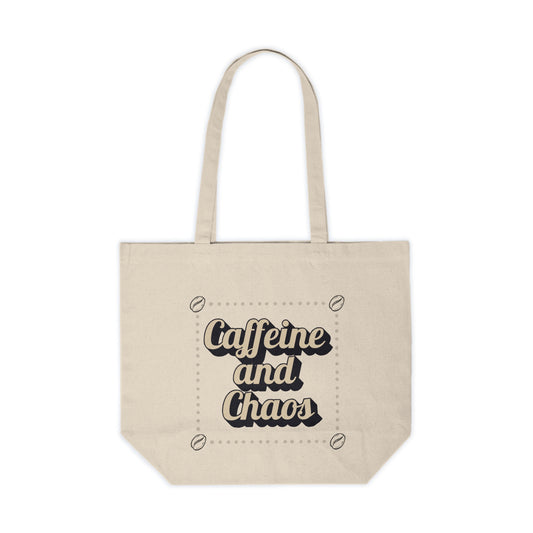 Wild Perk - Canvas Shopping Tote - Caffeine and Chaos